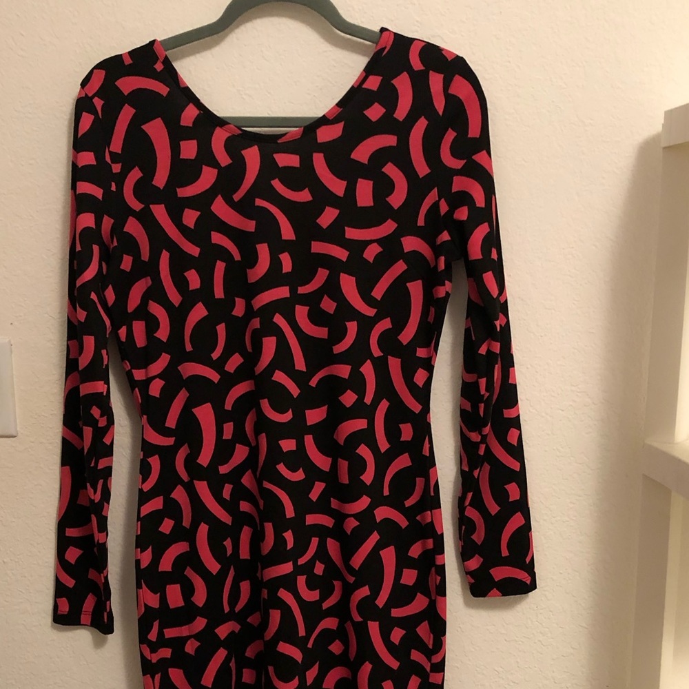 H&M long sleeve midi dress